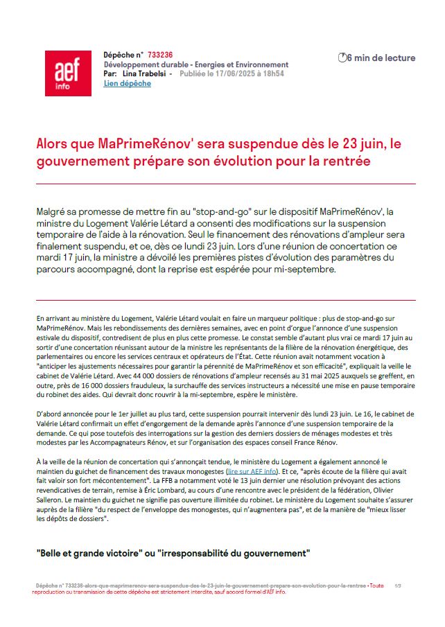 Actu environnement